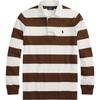 Polo Höst/Vinter 25 Logobroderad Randig Bomull Långärmad Rugbytröja Herr toppar 710717116-055