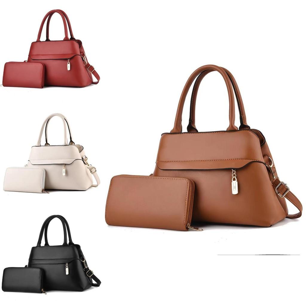 Stylish Women's Bucket Bag With Chain And Lock Closure Spacious Design For Daily Use