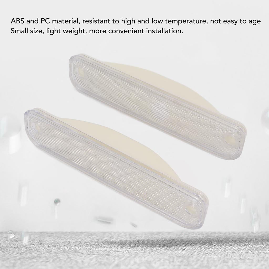 Pair Front Signal Side Marker Light Cover Lens 6270434 Replacement for Pickup Truck 1973‑1980