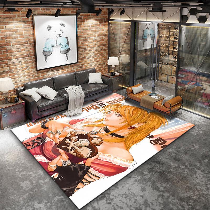 Amane Misa Death Note Carpet Rug For Living Room Bedroom Home Sofa Decoration Kids Play Nonslip Floor Mat