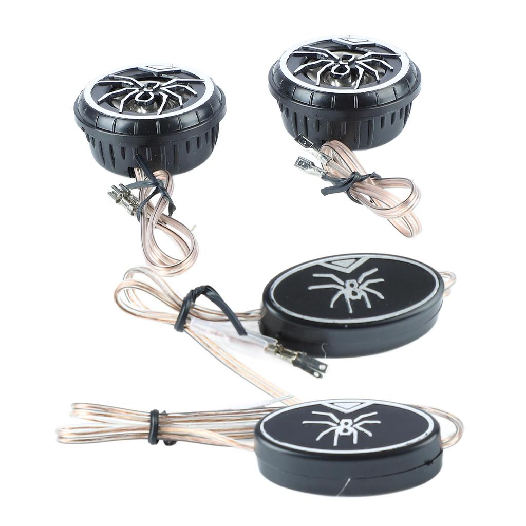 Car Loudspeakers Stereo Round Tweeter with Chrome Plated Spider Pattern for Car Truck