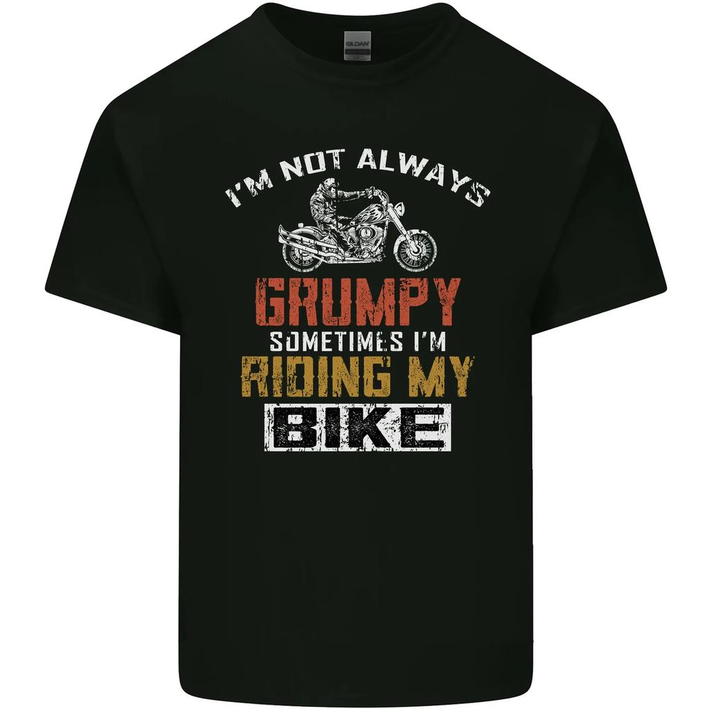 Im Not Always Grumpy Biker Motorcycle Kids T-Shirt Childrens
