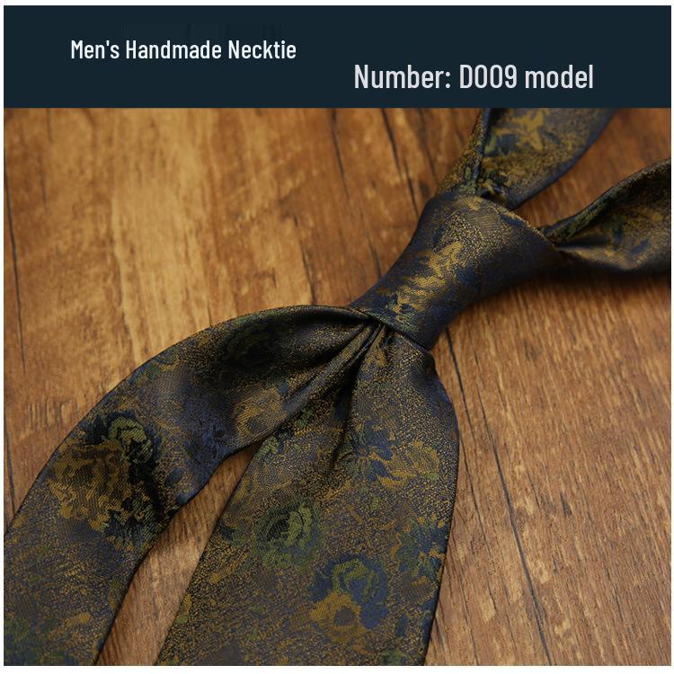 Men's 8CM Retro Burgundy Polyester Silk Tie - Business & Formal Suit Accessory
