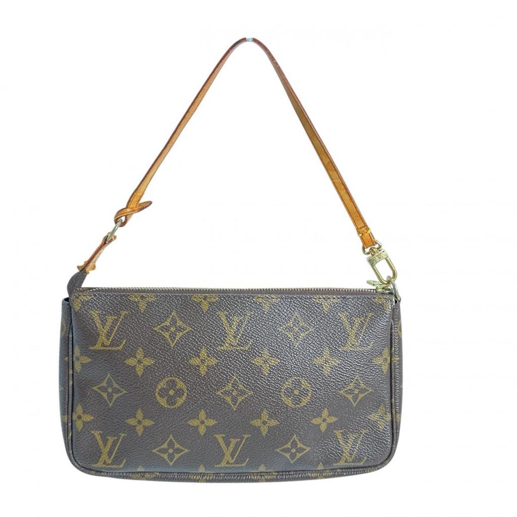 LOUIS VUITTON Monogram Pochette Accessoires Pouch Monogram canvas Brown M51980 Used