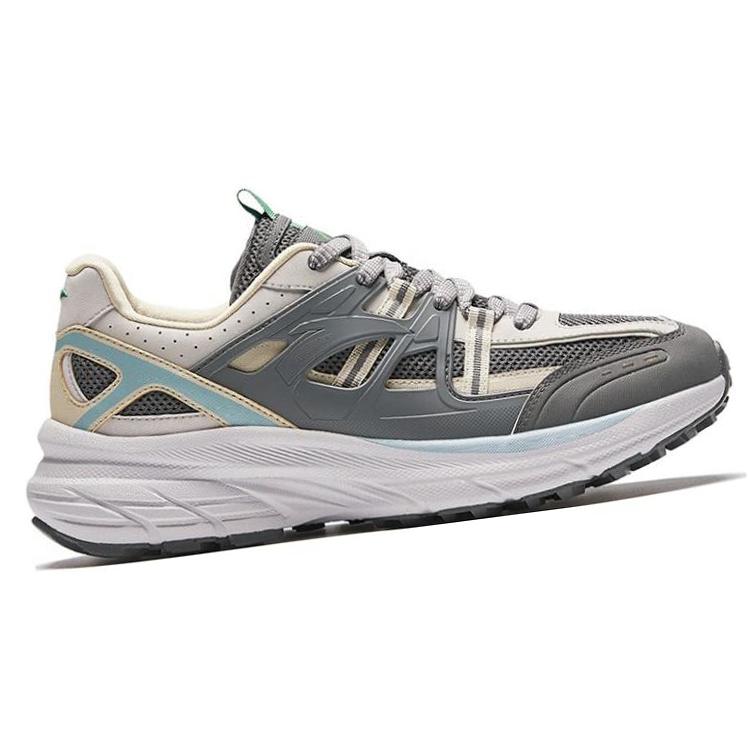 Anta AT955 Comfortable Slip Resistant Abrasion Resistant Low Top Running Shoes Men's Gray 912345598-2