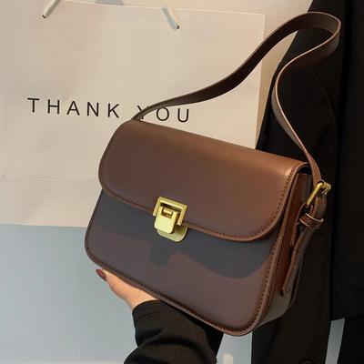 Luxury Designer New Women’s PU Leather Shoulder Bag Trend Brand Small Square Bags Handbag Fashion Messenger Bags Underarm Bag