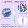 4/5PCS Floral Resin Grips Crochet Hook 2.0-6.0mm Knitting Tools Knitting Needle Non-Slip Yarn Knitting DIY Weaving Tools