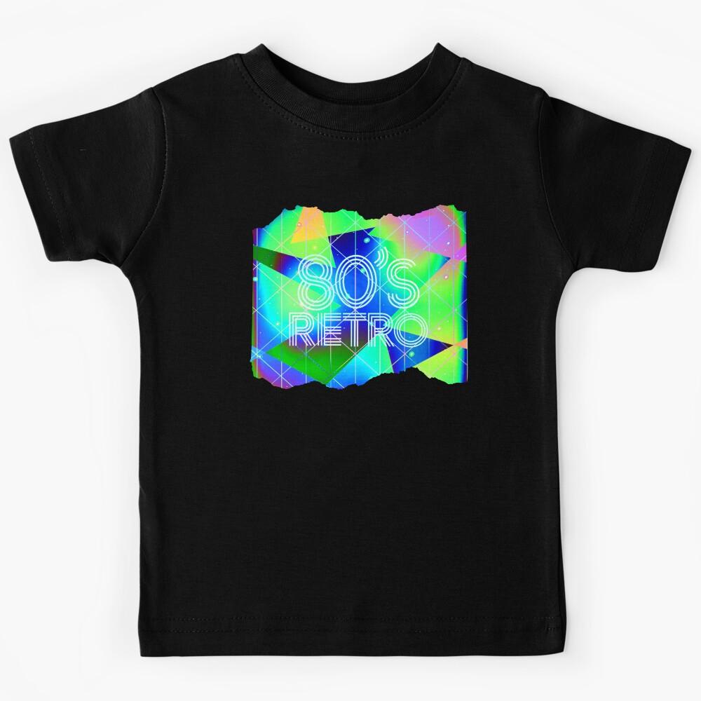 80s retro - disco fever - neon rainbow Kids T-Shirt 160