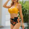 Plus size floral slimming swimsuit set xxxl style and comfort Plus size floral slimming swimsuit set L high waist briefs