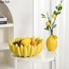 Žlutý banán Keramický talíř Ovocný talíř Svačinové talíře Úložný podnos Mísa na ovoce Dekorativní talíře Displejový podnos Organizér Nádobí