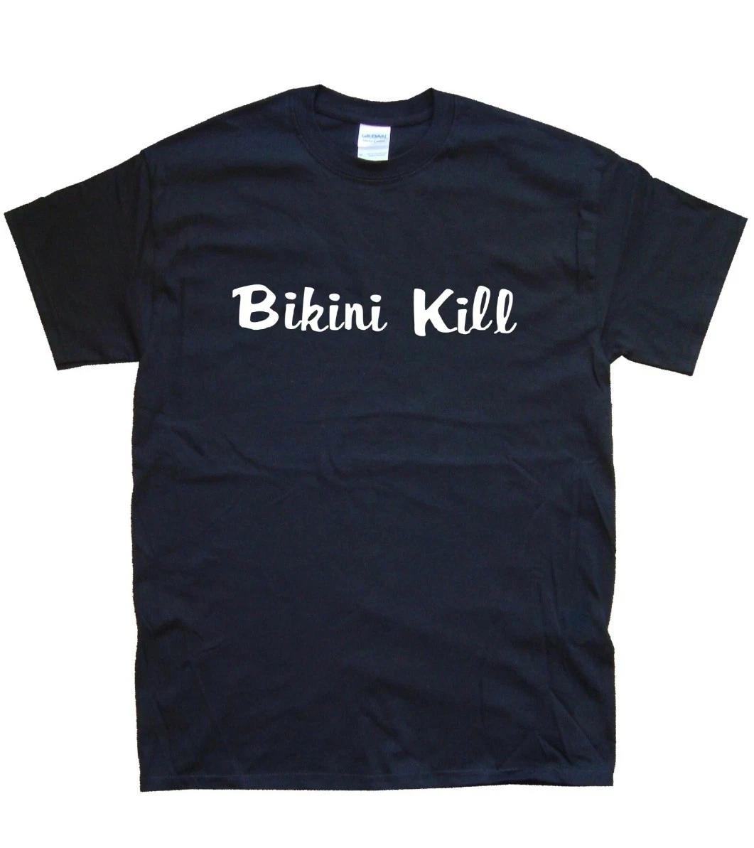 Men s and Women s T-shirts BIKINI Kill Graphic T-SHIRT sizes S M L XL XXL colours Black, White XXXL