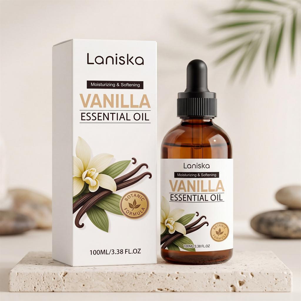 LANISKA Vanilla Care Oil Fresh Soft Moisturizing Gentle Skin Deeply Nourishing Dryness Relief Absorbable Portable 50ml