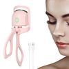 USB Rechargeable Electric Eyelash Curler Heated Eyelash Curler with 2 Temperature Modes Adjustable