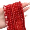 Red Color Crystal Glass Beads Loose Space Beads for Bracelet Necklace DIY Jewelry Craft Making Accessories