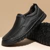 Fashion Autumn All-match Loafers Beef Tendon Sole Slip-On Genuine Leather Shoes Fashion Casual Shoes Business Men's Designer Men's Shoes