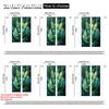 2pcs   Upscale Curtains 2D print Green Butterfly & Blooming Rose Versatile 100% Polyester (without rod) Stuff Clearance Perfect