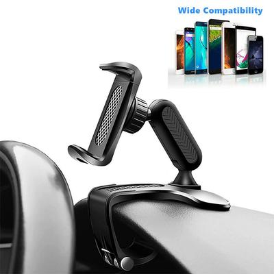 Universal Car Dashboard Mount Holder Snap-on Phone Rack Rotating Rearview Mirror Gps Navigation Hud Stand Clamp