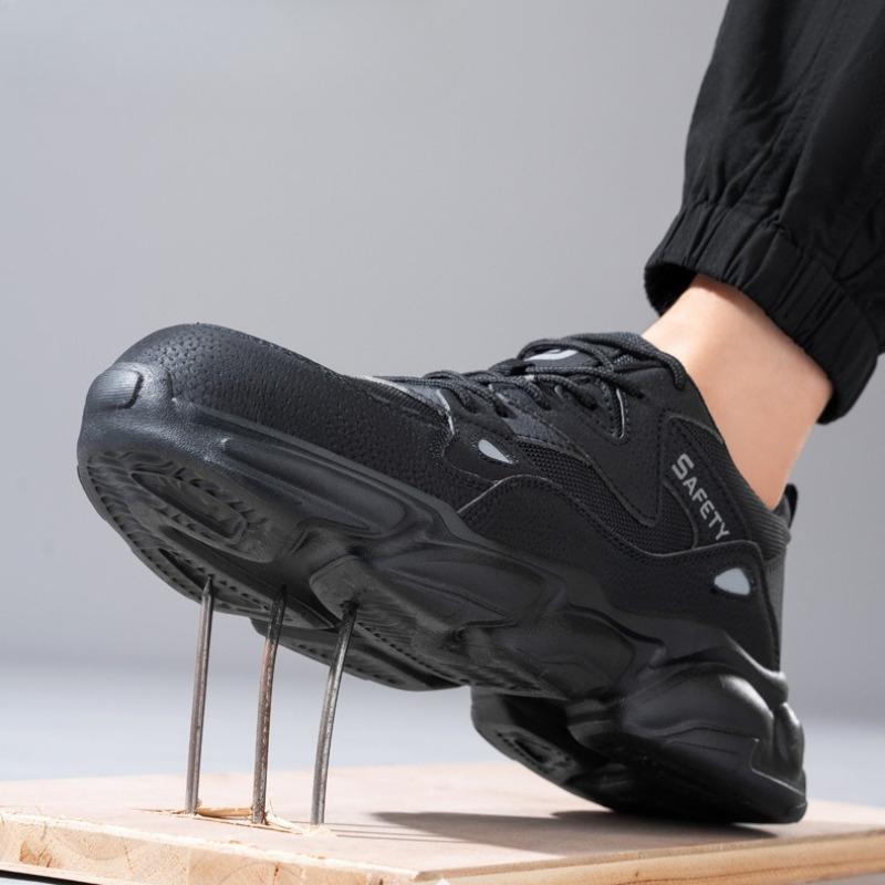 Fashion Work Sneakers Steel Toe Shoes Men Safety Shoes Puncture-Proof Work Shoes Boots Fashion Indestructible Footwear Security