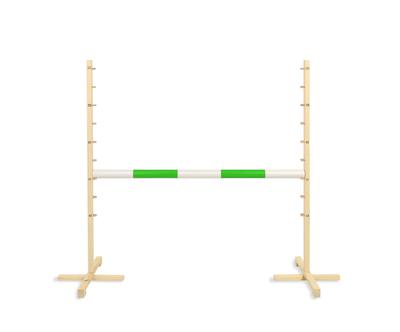 Hobby Horse Jumping Fence 120cm, Green Beam