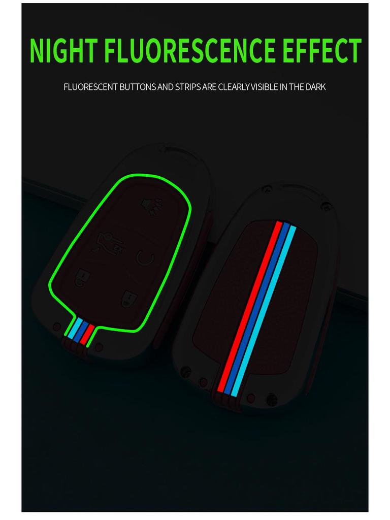 Silicone Remote Key Fob Cover for Cadillac XT5, CT6, XTS, XT4, and ATSL - Creative Design for Men and Women