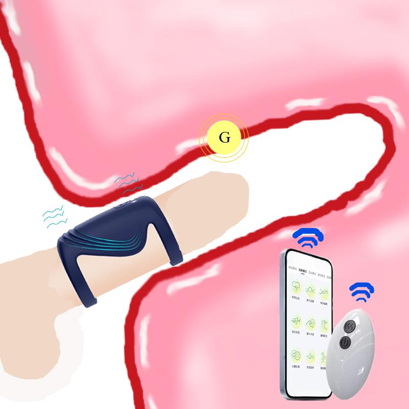 Wearable Sleeve for Penis Cock Ring Vibrator Sex Toys for Adults Vibrating Rings Penis Delay Trainer Stimulator Men Sexy Toys