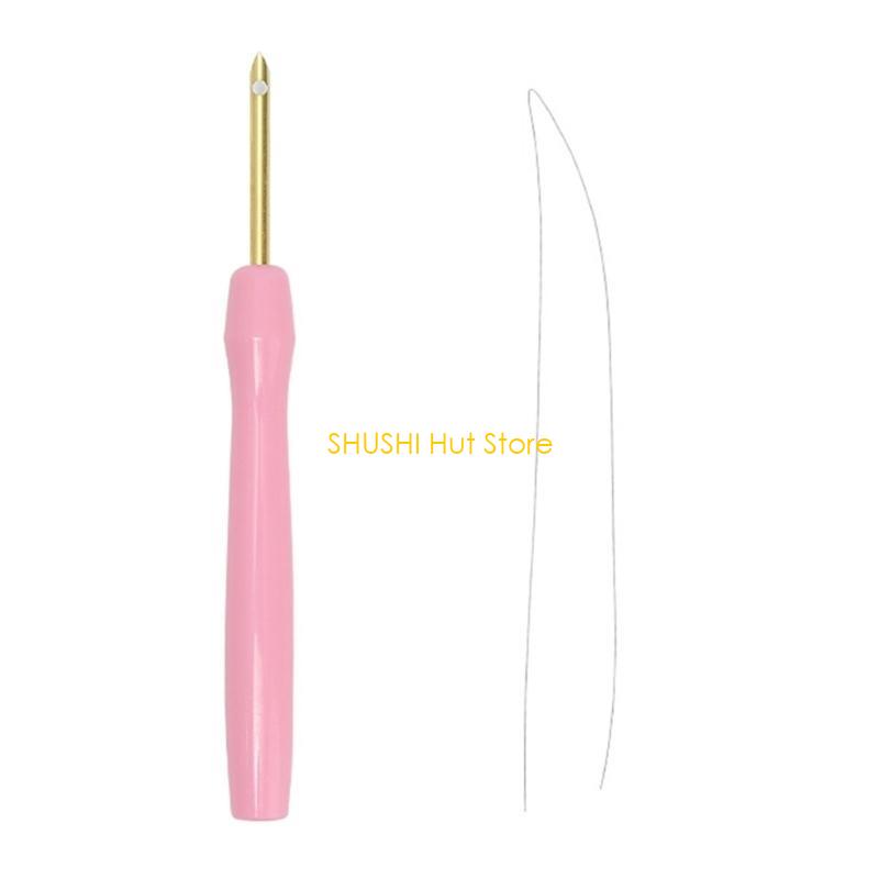 Punching Needle Embroidery Pen with Threader Handle Punching Needle Pen D57B