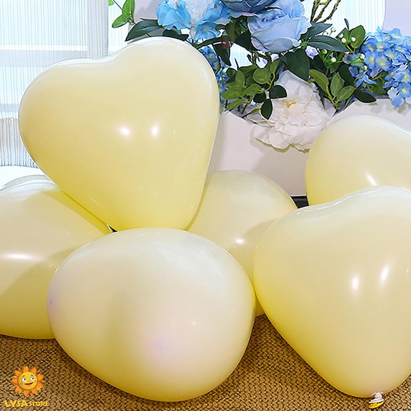 12inch Heart Shaped Balloon Love Anniversary Macaron Birthday Party Decoration Propose Wedding Site Layout Baby Shower Kids Toy