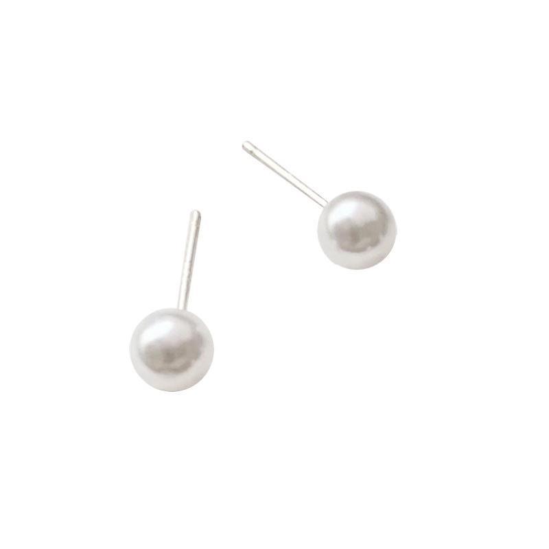 Earlobe Stud Pearl Earrings for Sleeping Without Removing The Pearl Earrings. High-end Style To Prevent Allergies. Ear Bone Stud for Women.