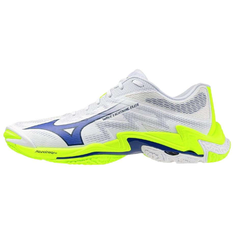 Mizuno Wave Lightning Elite Unisex Volleyball Shoes White Blue Yellow V1GA260039