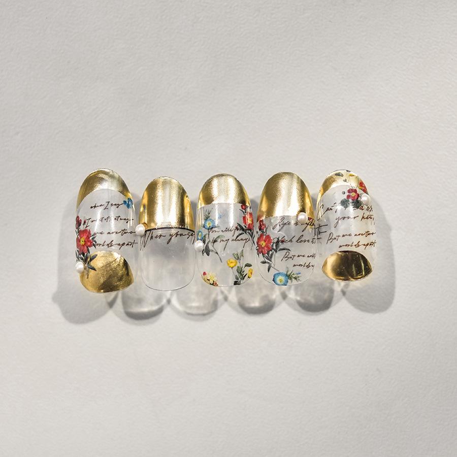 Позолоченный полукруг для ногтей наклейка своими руками креативное украшение to3973-SLIVER — фото 11