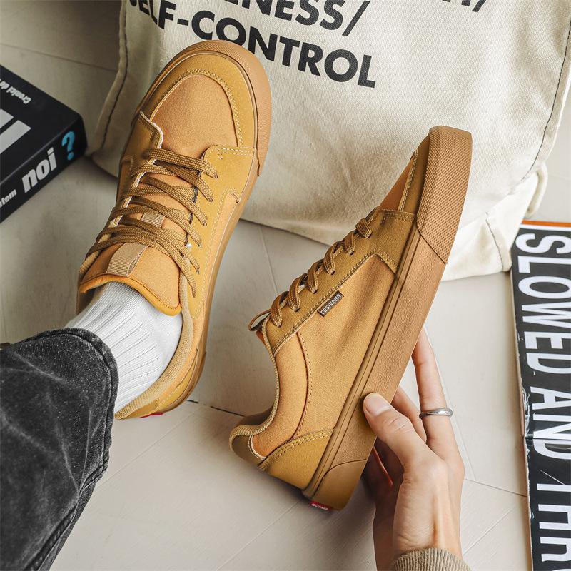Canvas Shoes Men's 2025 Spring New Men's Shoes Korean Version of Sports and Leisure Shoes Versatile Niche Tide Board Shoes Fashion
