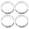 4Pcs Stainless Steel Pastry Baking Rings Cooking Mold Muffin Pancake Crumpet Round Kitchen Supply 10Cm Diameter