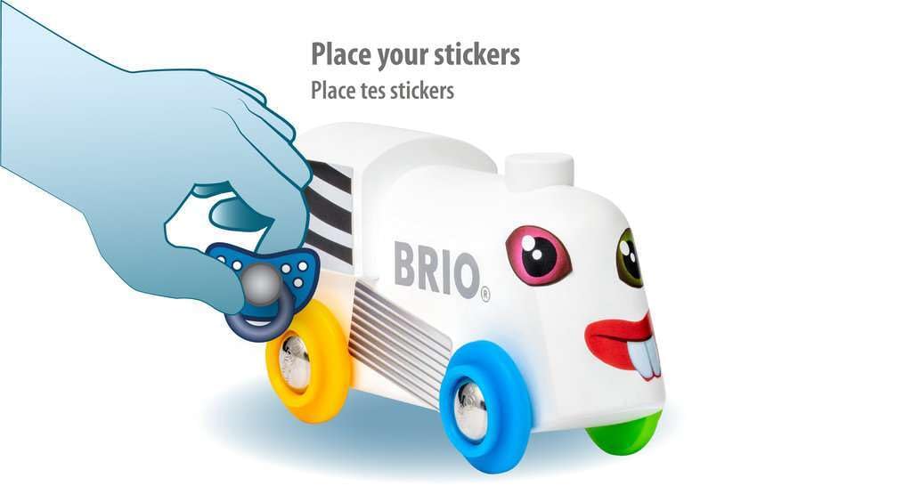 BRIO WORLD Sticker Train 33979 White