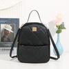Trend Fashion Casual Backpack Classic Rhombus Embroidered Women's Backpack Front Bag Storage Portable Shoulder Satchel