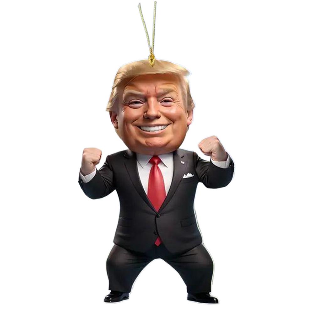 Akrylová Vtipná Ozdoba Donald Trump Trump Prezidentský Prívesok Trump Amerika Prezidentské Voľby Dekor Rekvizita na Zrkadlo do Auta
