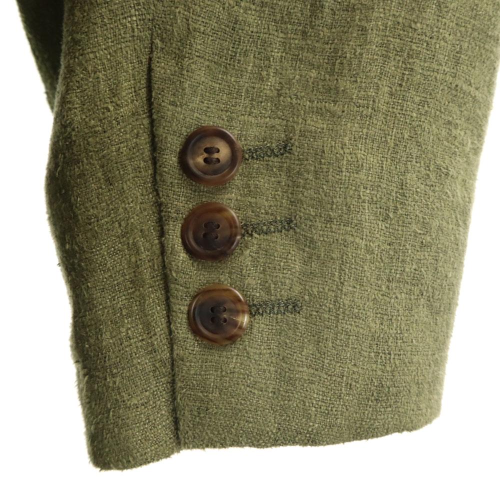 ISSEY MIYAKE made in Japan Blowout cloth tailored jacket XL Olive blazer Men's Used