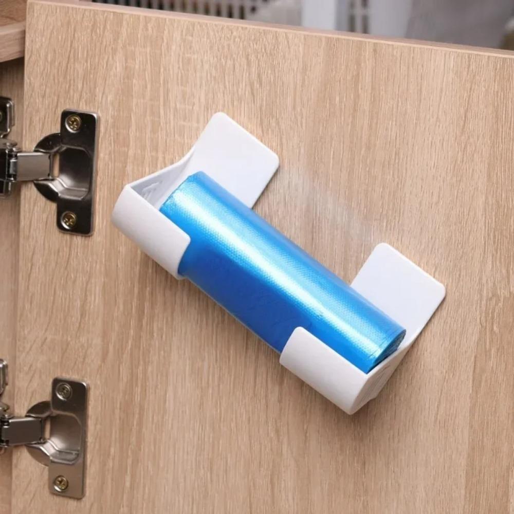 Household Non Perforated Miscellaneous Rack, Suitable For Kitchen And Bathroom Use, Garbage Bag, Cling Film Storage Tray