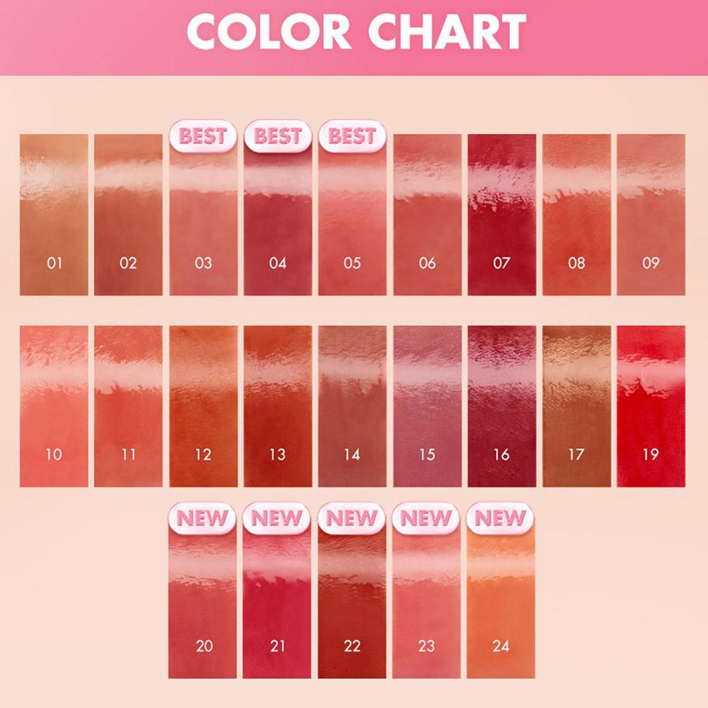 Rom&nd Romand  THE 2.0 JUICY LASTING TINT  3.5g/0.12oz (12colores)