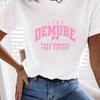American Retro Women's T-shirt - Street Style Versatile Short Sleeve