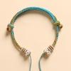 Achtsträngige handgeflochtene Kordel mit Panchang-Knoten für Damen-DIY-Schmuck - Goldener, Bernstein- oder Jadepfad.