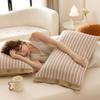 Class A Pure Cotton Quilted Pillowcase Set - Thick, All-Cotton Buttoned Covers (48x74 cm)