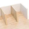 MODERN DESK Brico white loft WITH TWO COMPARTMENTS