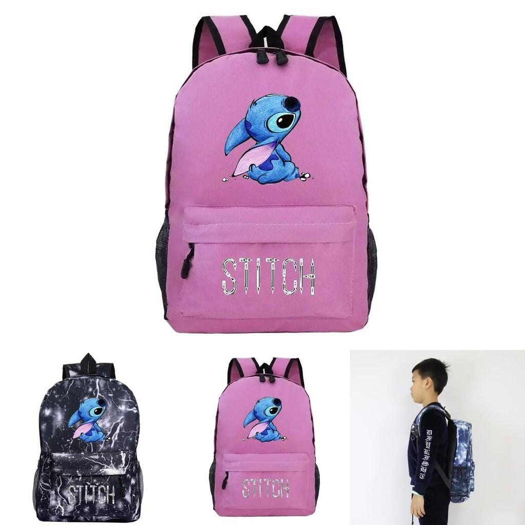 Cute Stitch Backpack Rucksack For School Student Travel Multicolor