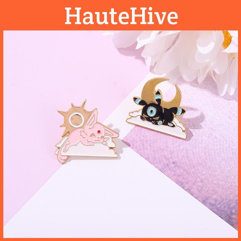 Adorable Anime Cartoon Couple Brooches Unique Animal Design Fashionable Accessories