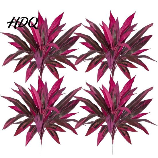 Garden Artificial Fern Realistic And Dragon's Blood Tree Plants 18 Branches Durable Outdoor Fake Plants UV Resistant Ferns for Garden Patio