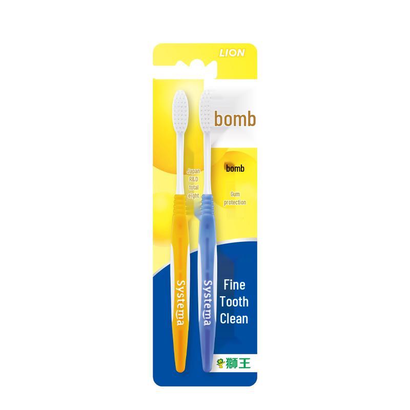Lion Fine Clean Gum Care Soft Toothbrush 2-Pack