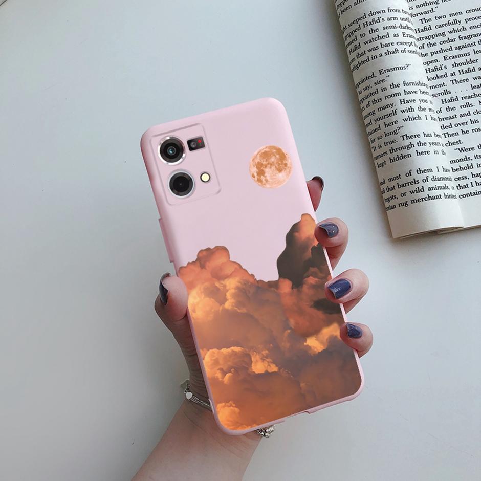 For OPPO Reno 7 Cover Case for Oppo Reno 8 4G Phone Casing Matte Soft TPU Silicone Shell for OPPO F21 Pro Bags Reno7 5G Bumper