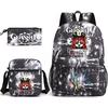 Three-piece Backpack Versatile High School Travel Bag
