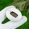 Anniversary Gift For Her Natural Moroccan Mud Crack Fossil Pendant 925 Silver