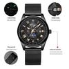 Orologio da Polso al Quarzo da Uomo Elegante: Design Moderno con Calendario, Funzioni Luminose e Precisione Meccanica per una Sofisticatezza Giovanile